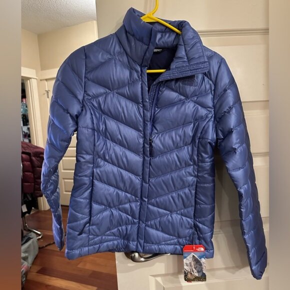 NWT The North Face Aconcagua down Jacket in starry purple.  Women’s XS - Picture 1 of 6